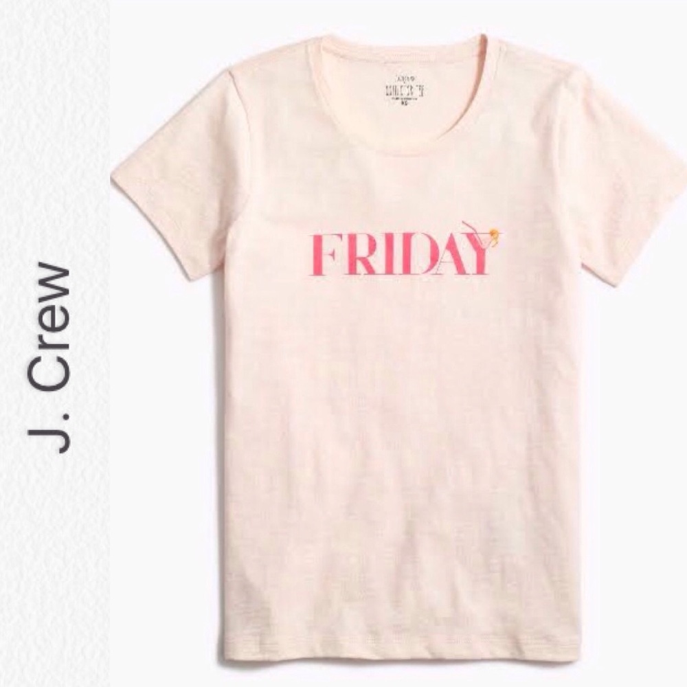 J. Crew "Friday" Graphic Collector Tee
